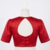Classic Round Neck Blouse with Puff Sleeves - Image 6