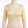 Mauve Satin Ruched Sweetheart Neck Blouse - Back Zip Designer Saree Blouse - Image 5