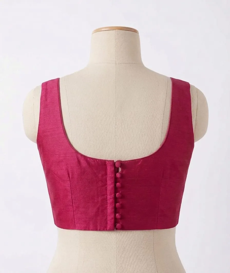 Ready-to-Wear Designer Blouse with Back Button Detail - Image 6