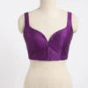 Sleeveless Raw Silk Bustier Blouse - Designer Saree Top for Women