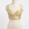 Sleeveless Raw Silk Bustier Blouse - Designer Saree Top for Women - Image 2