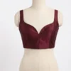 Sleeveless Raw Silk Bustier Blouse - Designer Saree Top for Women - Image 3