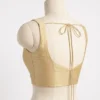 Sleeveless Raw Silk Bustier Blouse - Designer Saree Top for Women - Image 5