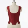 Sleeveless Raw Silk Corset Blouse - Designer Ethnic Saree Top - Image 3