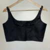 Black Raw Silk Sleeveless Saree Blouse | Designer Scoop Neck Party Wear Blouse for Women