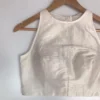 Buy Premium Off-White Raw Silk Blouse Online - Image 2