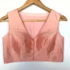 Buy Premium Peach Raw Silk Blouse Online | - Image 5
