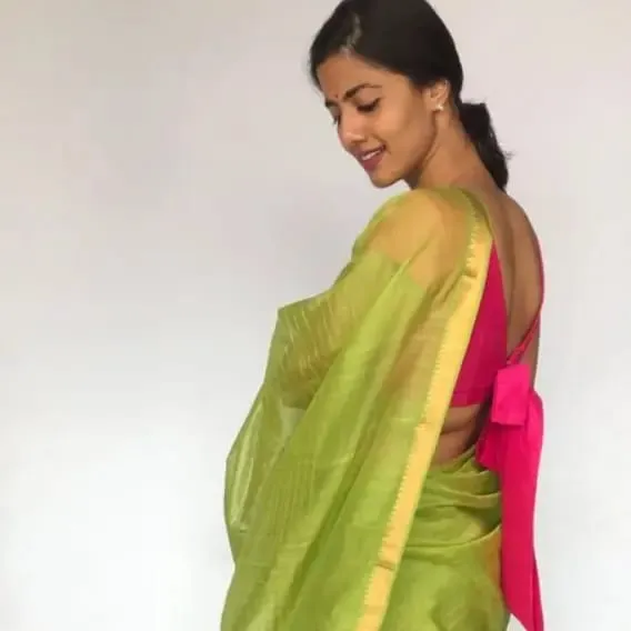 Buy Premium Pink Raw Silk Blouse Online | Traditional Indian Ethnic Wear