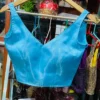 Chic Sky Blue Designer Blouse – Versatile Ready-to-Wear Silk Blouse for Sarees - Image 2