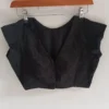 Classic Black Sleeveless Blouse in Premium Raw Silk | Modern Ethnic Wear for Women