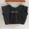 Classic Black Sleeveless Blouse in Premium Raw Silk | Modern Ethnic Wear for Women - Image 2