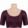 Classic Maroon Raw Silk Blouse | Front-Open Designer Saree Blouse - Image 5