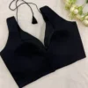 Designer Black Silk Saree Blouse - Festive Ethnic Collection - Image 2
