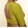 Designer Lime Green Open-Back Blouse for Saree | Premium Festive Ready-made Blouse - Image 3