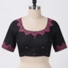 Designer Mirror Work Cotton Blouse – Elegant Scoop Neck Ethnic Wear for Sarees - Image 6
