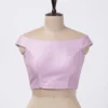 Designer Off-Shoulder Raw Silk Blouse for Saree | Latest Ethnic Fashion