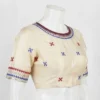 Designer Silk Blouse with Handcrafted Kutch Embroidery | Premium Ethnic Festive Wear - Image 2