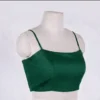 Designer Sleeveless Strap Blouse for Women | Latest Plain Ethnic Collection