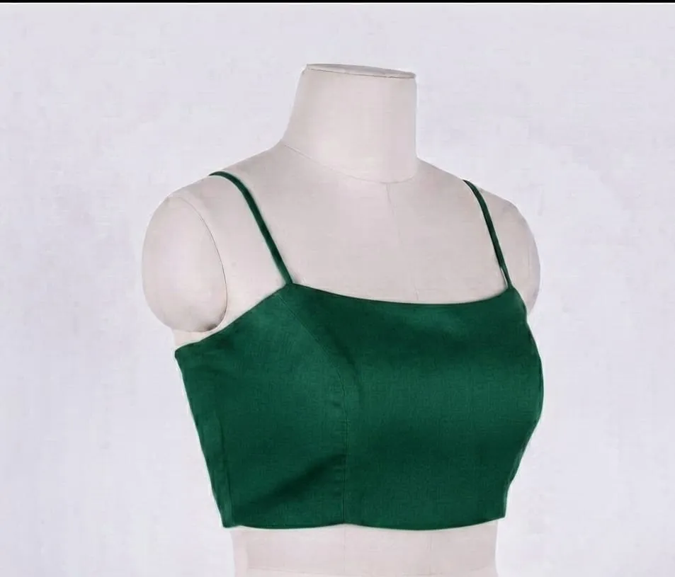 Designer Sleeveless Strap Blouse for Women | Latest Plain Ethnic Collection