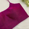 Elegant Magenta Padded Blouse | Versatile Spaghetti Strap Design for Sarees" - Image 3