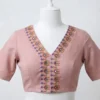 Handcrafted Kutch Work Saree Blouse | Premium Cotton Ethnic Blouse with Mirror Embroidery - Image 3