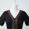 Handcrafted Kutch Work Saree Blouse | Premium Cotton Ethnic Blouse with Mirror Embroidery - Image 6