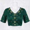 Handcrafted Purple Kutch Work Saree Blouse | Premium Cotton Traditional Embroidery - Image 5
