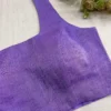 Lavender Purple Raw Silk Sleeveless Blouse – Premium Readymade Saree Blouse - Image 3