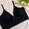 Premium Black Spaghetti Strap Saree Blouse - Modern Sleeveless Party Wear