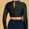 Premium Long Sleeve Black Blouse | Ready-to-Wear Designer Ethnic Choli - Image 2
