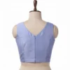 Premium Plain Raw Silk Blouse for Saree  Elegant V-Neck Ethnic Essential - Image 4