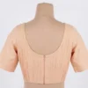 Premium Pleated Raw Silk Saree Blouse – Elegant Ready-to-Wear Blouse