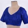 Premium Pleated Raw Silk Saree Blouse – Elegant Ready-to-Wear Blouse - Image 5