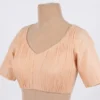 Premium Pleated Raw Silk Saree Blouse – Elegant Ready-to-Wear Blouse - Image 6