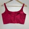 Premium Red Raw Silk Scoop Neck Blouse - Sleeveless Designer Saree Blouse - Image 3