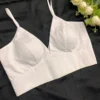 Premium White Spaghetti Strap Saree Blouse - Modern Sleeveless Party Wear