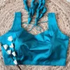 Ready-to-Wear Solid Color Raw Silk Blouse | Sleeveless Ethnic Top for Saree & Lehenga - Image 13