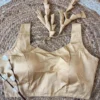 Ready-to-Wear Solid Color Raw Silk Blouse | Sleeveless Ethnic Top for Saree & Lehenga - Image 5
