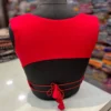 Red Sleeveless Saree Blouse | Premium Readymade Designer Blouse for Women - Image 2