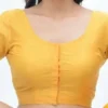 Solid Color Elbow-Length Sleeve Saree Blouse | Versatile Party Wear Choli