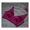 Structured Plum Silk Blouse for Saree | Ready-to-Wear Party Ethnic Top