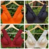 Stylish V-Neck Ruffle Detail Blouse | Versatile Party Wear Saree Blouse for Women - Image 7