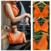 Stylish V-Neck Ruffle Detail Blouse | Versatile Party Wear Saree Blouse for Women - Image 8
