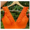 Stylish V-Neck Ruffle Detail Blouse | Versatile Party Wear Saree Blouse for Women - Image 9