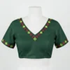 Traditional Kutch Embroidery Blouse – Premium Handcrafted Cotton Saree Blouse with Intricate Geometric Patterns - Image 5