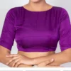 Trendy Purple Backless Blouse for Women | Custom Ethnic Designer Wear |