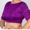 Trendy Purple Backless Blouse for Women | Custom Ethnic Designer Wear | - Image 3