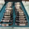 925 Sterling Silver Jaguar Motif Watch Band Bracelet, Two-Tone Rose Gold & Black Link Men’s Kada / Luxury Bangle