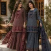 Ajrakh Print Cotton Kurti Sharara Set | Kali Palazzo with Kantha Border | Rakshabandhan Special | Ready Stock - Image 4