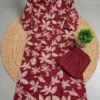 Cotton Floral Print Kurti Set with Pockets | Collar Neck A-Line Kurta with Pant - Image 13